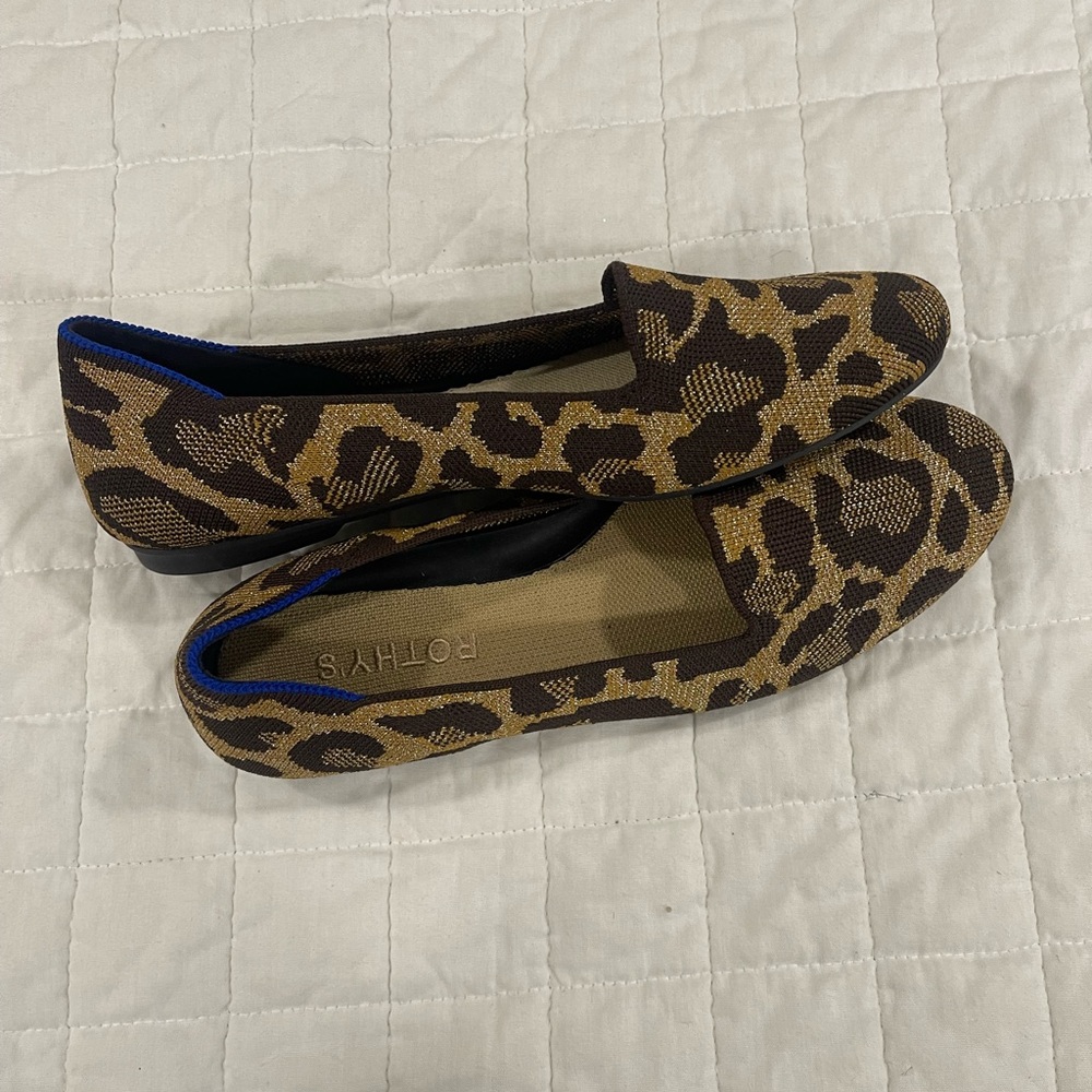 Rothy's Brown and Tan Leopard Flats - Picture 2 of 3